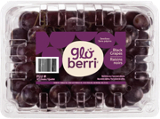 Globerri black grapes clamshell packaging