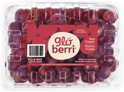 Globerri red grapes clamshell packaging